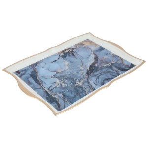 طوفرية بلاستيك السيف غاليري، 49 سم، نقش رخامي بذهبي - ملون product image 2