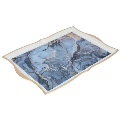 Al Saif Gallery plastic tofir, 49 cm, marble pattern in gold - colored product image 2