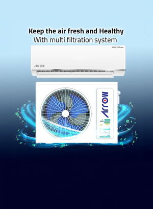 مكيف سبليت ارو، 24000 وحدة تبريد، بارد فقط، تحكم ذكي، فلتر مضاد للبكتريا، RO-24SHC-S - ابيض product image 2