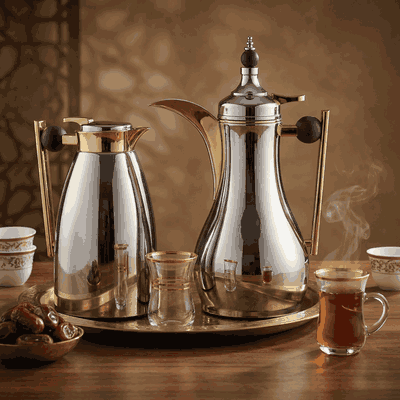 AlaaAl Saif Gallery Thermos Set, 1/1 Liter, 2 Pieces, Inner Glass Container, Wooden Handle, Pressure Cooker - Silver product image 10