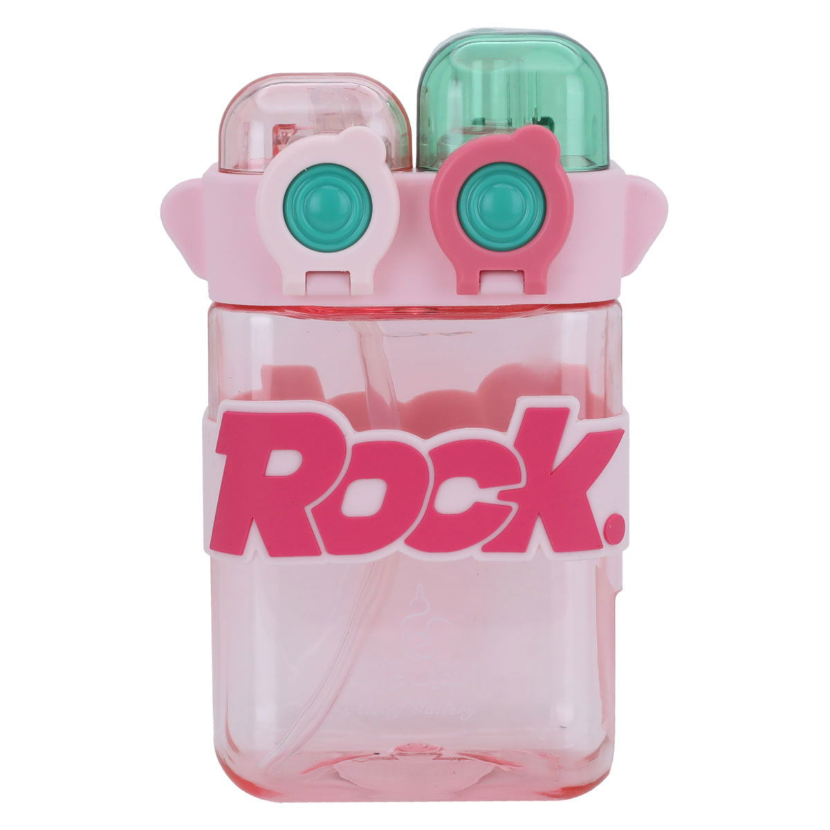 Al Saif Gallery Plastic Water Bottle for Children, 600 ml, Straw - Pink product image