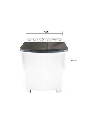 غسالة نصف اوتوماتيك فريش، 5 كجم، حوضين، تحميل علوي، FRW-700 - ابيض product image 2