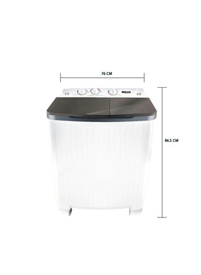 غسالة نصف اوتوماتيك فريش، 5 كجم، حوضين، تحميل علوي، FRW-700 - ابيض product image 2