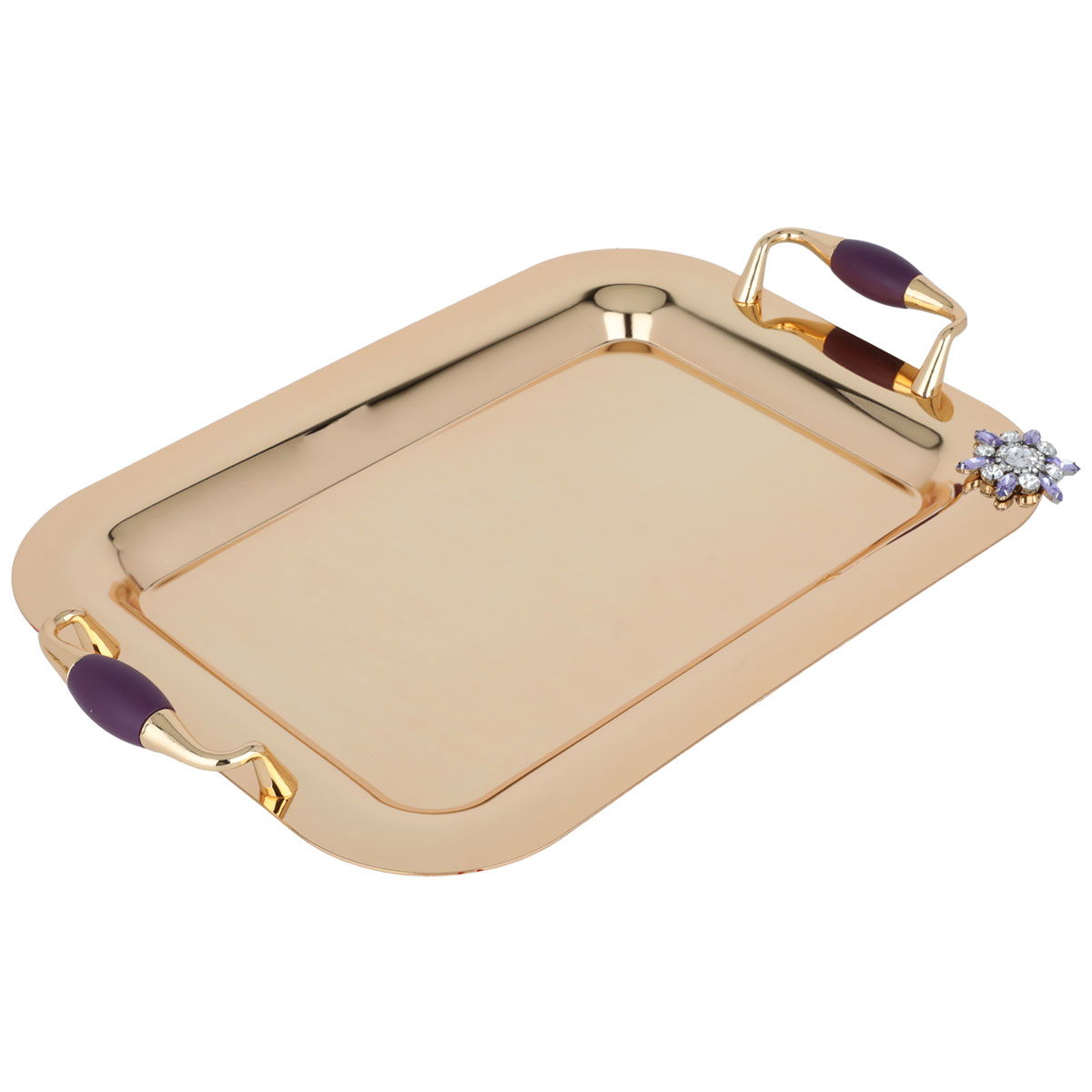طقم طوفرية مع تمرية استيل السيف غاليري، 5 قطع، مستطيل - ذهبي product image 2