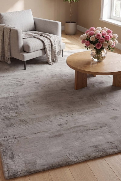 سجاده ميلو شكل مستطيل، 0.80×1.20 سم، صنع آلياً - رمادي product image 2