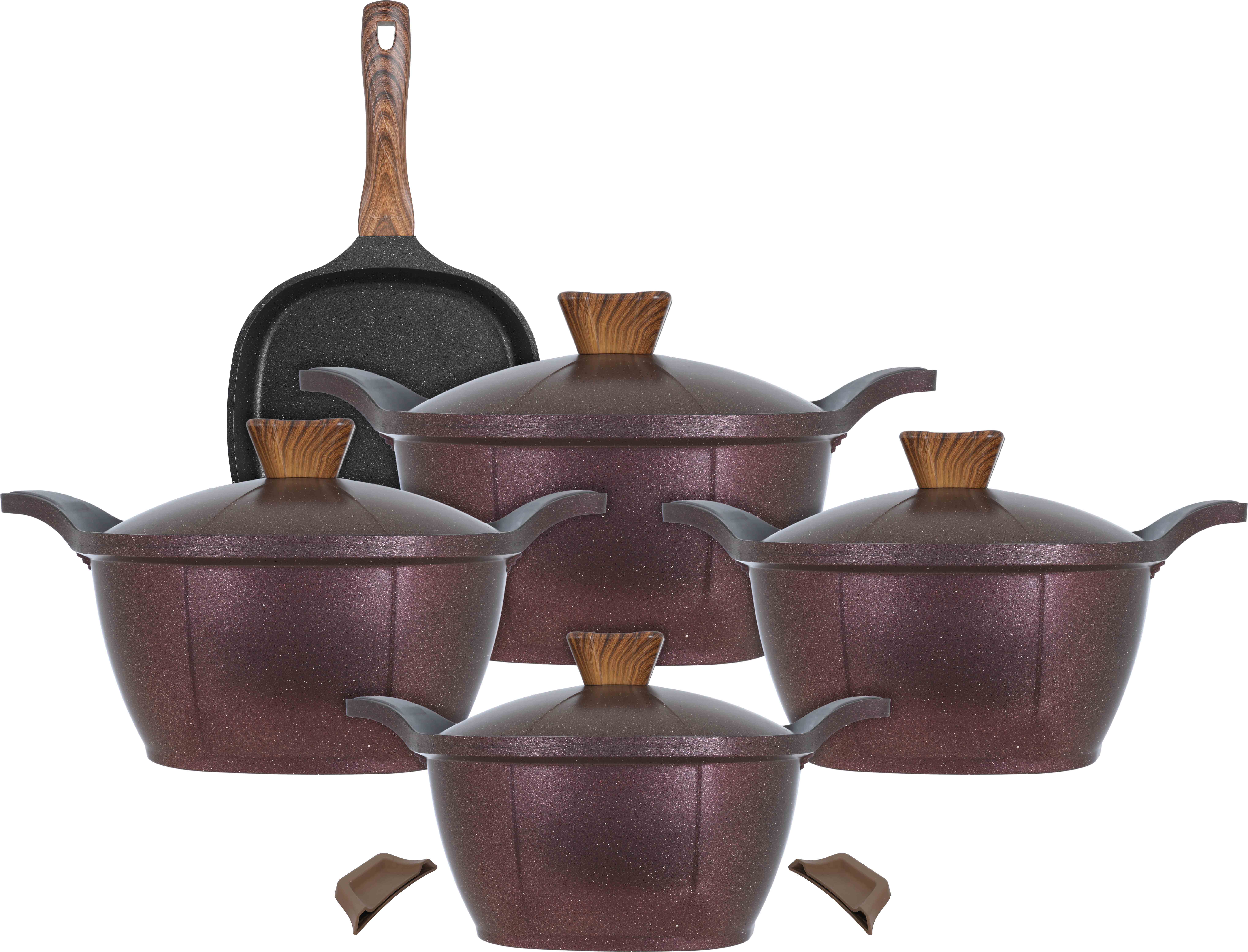 Neoklein Titanium Cookware Set, 9 Pieces - Red product image 2