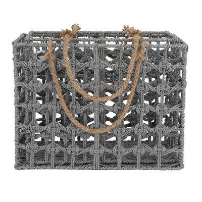 Diamond Glow Wicker Thermos Bags Set, 2 Pieces - Gray product image 1