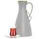 Elegance 3Al Saif Gallery thermos, 1 liter, thermal glass inner container, plastic outer shell - light gray product image 5