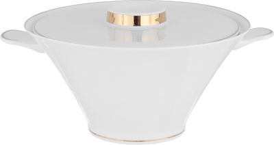 Alsaif Gallery Porcelain Dinner Set, 65 Pieces, Gold-White Rim product image 2