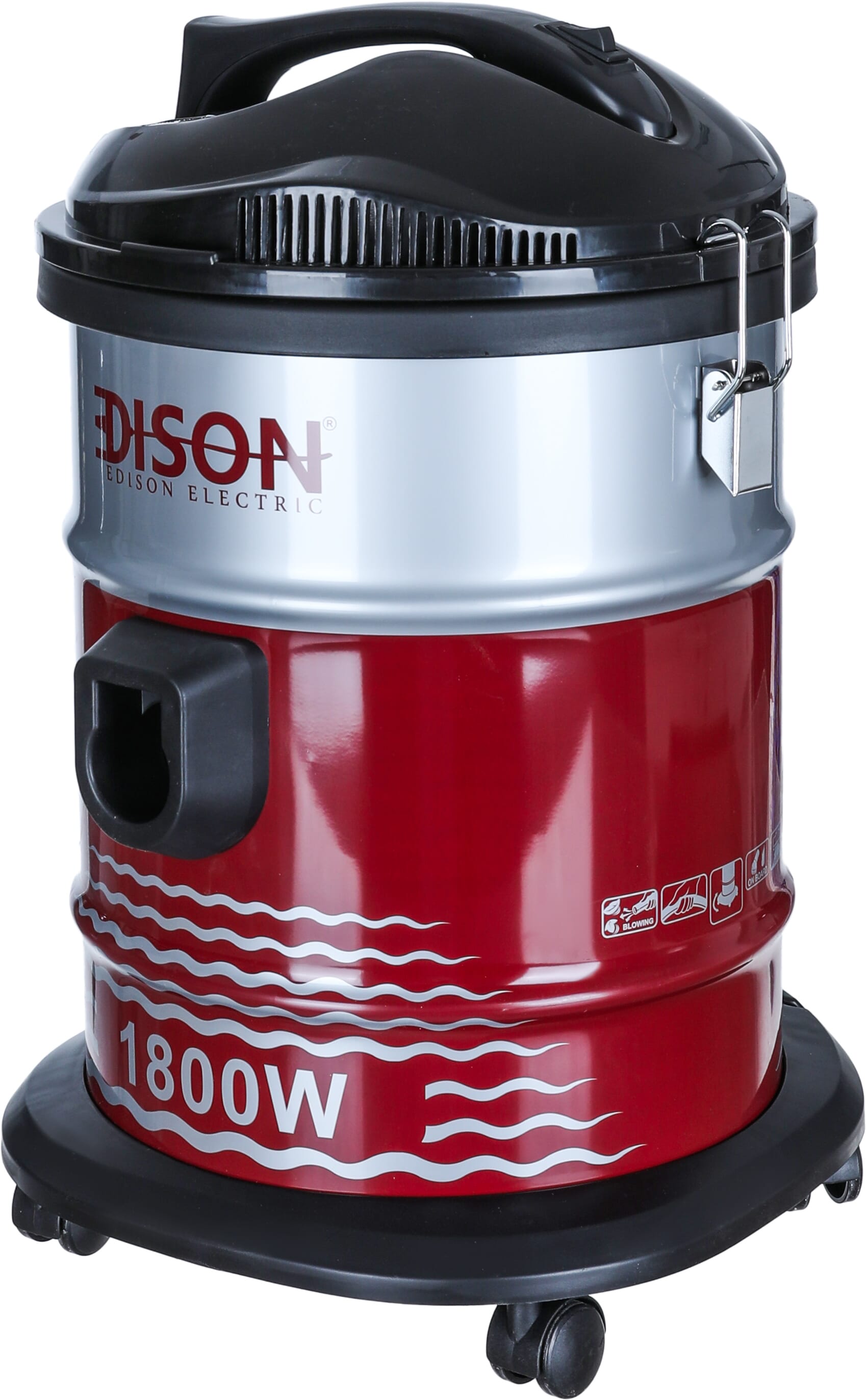 Edison Drum Vacuum Cleaner, 18 Liter, 1800 Watt - Red product image 2