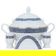 طقم سفرة بورسلان السيف غاليري، دائري، 65 قطعة - أبيض product image 3