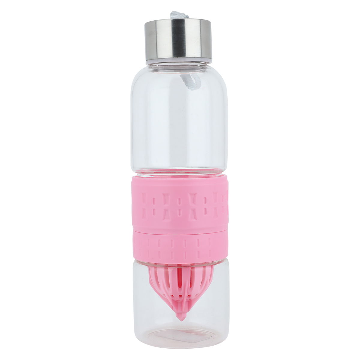 Al Saif Gallery Glass Bottle, 500 ml - Clear Pink product image 1