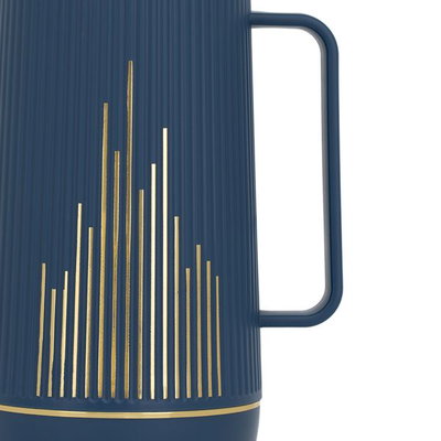ترمس هاروموني جلوري السيف غاليري، 1 لتر، حافظة داخلية زجاج حراري - أزرق غامق product image 3