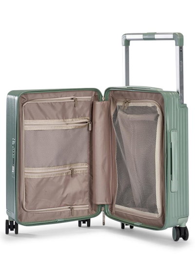 شنطة سفر بولي كربونات ليمرا، 20 بوصة، 4 عجلات، حركة بزاوية 360 درجة، PC1217-6 - اخضر product image 5