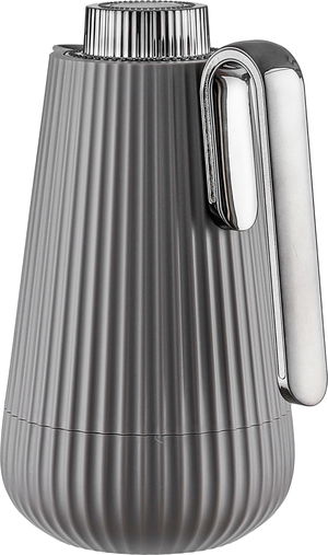 Glory Sumo Thermos, 0.7 Liter, Nickel Handle, Glass Interior, Pump - Glossy Black Cappuccino product image 2