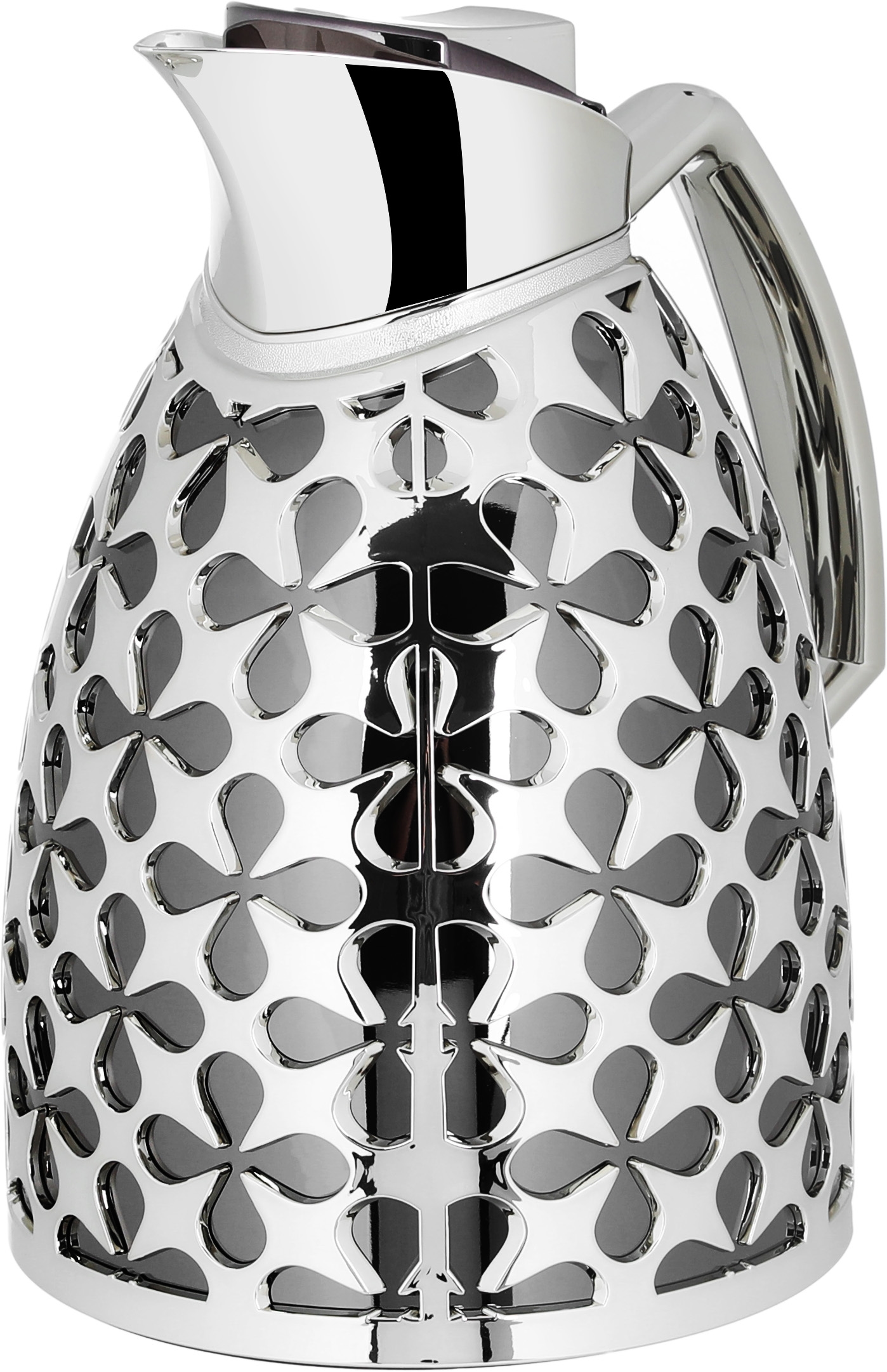 Al Saif Gallery Andalusia thermos set, 0.75/1 liter, glass inner container, plastic outer shell - black and silver product image 4