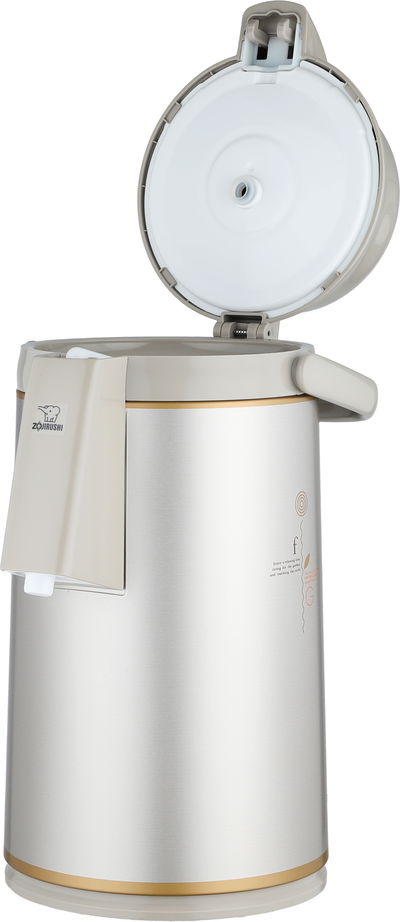 ترمس ابو فيل زوجرشي، 3 لتر، حافظة داخلية زجاج، ضغاط - بيج product image 3