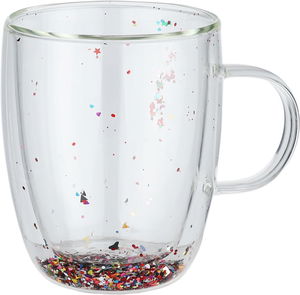 Al Saif Gallery glass cup set, 270 ml, 2 pieces - clear product image 2