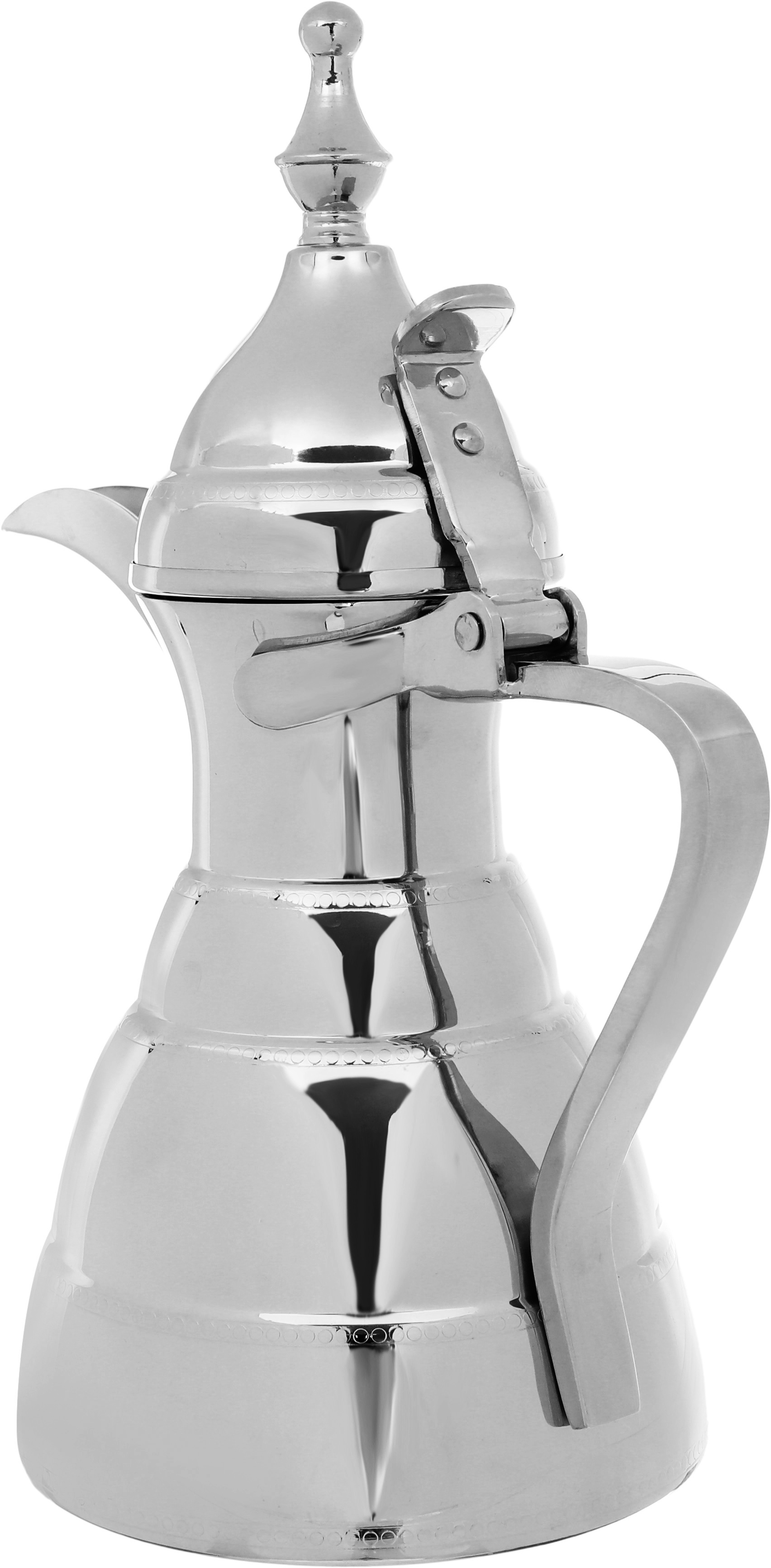 دلة الدرعية استيل السيف بلص، 0.7 لتر - فضي product image 2