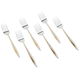 Al Saif Gallery steel sweet fork set, 6 pieces, gold-silver engraved product image 1