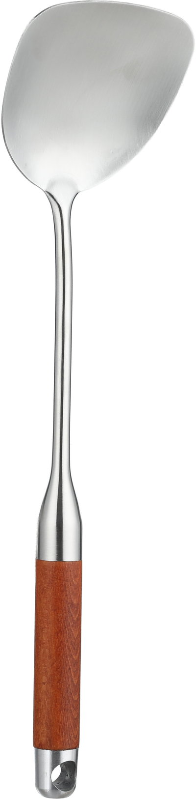 Al Saif Gallery Stainless steel tray,9.5x38 cm, wooden handle - silver product image 2