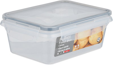 طقم علب تخزين بلاستيك السيف غاليري، 17x13x7 سم، 2 قطع، مستطيل - شفاف product image 3