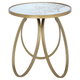طاولة استيل السيف غاليري، 46×46×50 سم، دائري، أرجل بيضاوي - ذهبي product image 1