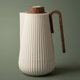 Glory Sumo Thermos, 1 liter, wooden handle, glass interior, pusher - wooden beige product image 1