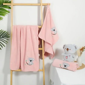 منشفة كورال فليس ريفي، 50×90 سم - بينك product image