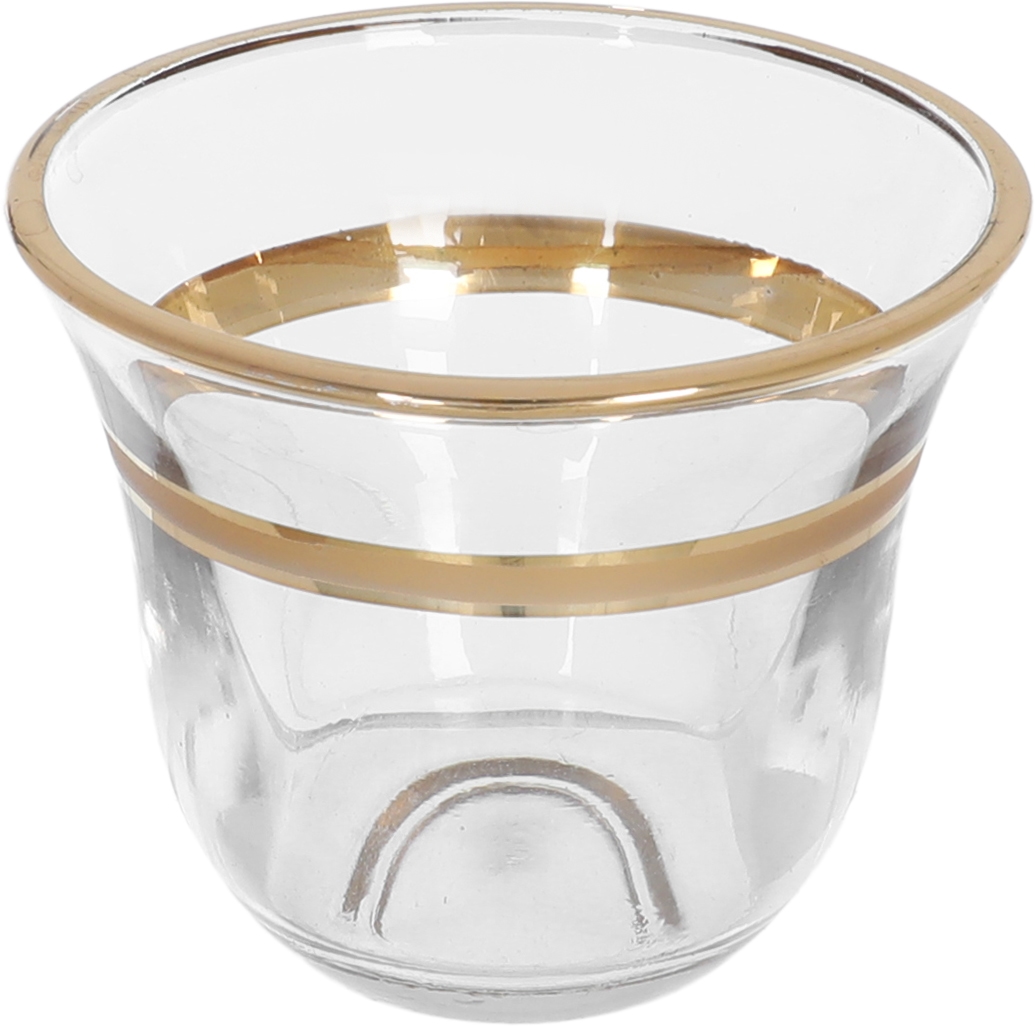 طقم كاسات شاي زجاج ديما، 50 قطعة - شفاف product image 4