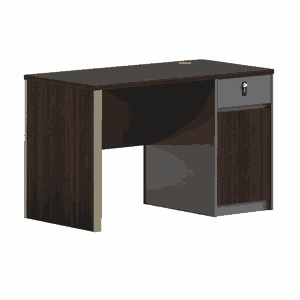 مكتب إداري مودرن خشب MDF، 75×140×60 سم - بني غامق product image 2