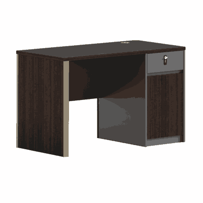 مكتب إداري مودرن خشب MDF، 75×140×60 سم - بني غامق product image 2
