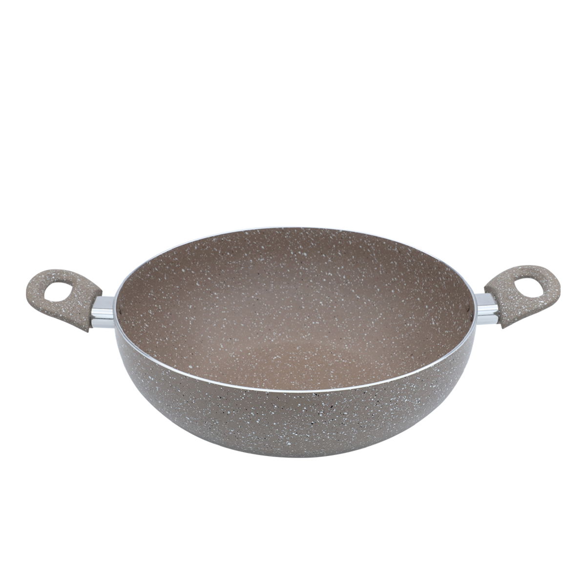 مقلاة عميقة جرانيت روكي، 30 سم، بيدين - بيج product image 1