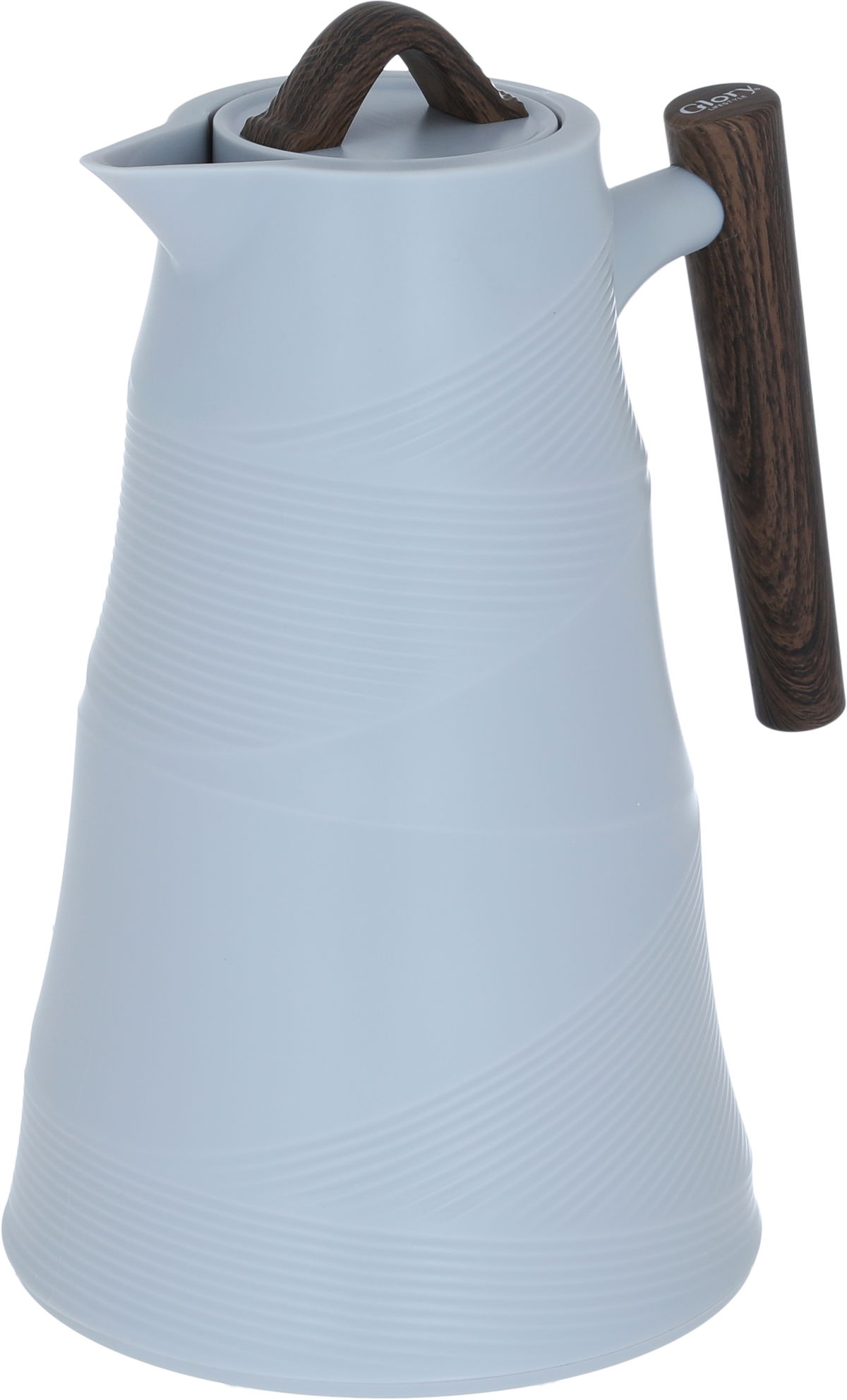 Bamboo Glory Thermos, 1 liter, glass inner container, plastic outer shell - pearl product image 3