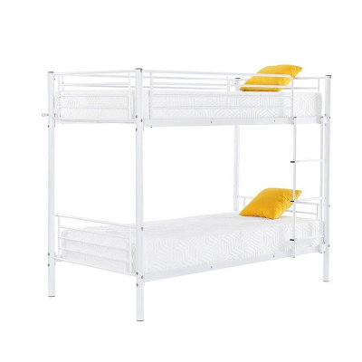 سرير هيكل حديد، 190×70×63 سم، 2 دور - أبيض product image 3