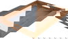 طوفرية خشب السيف غاليري، 45×33×5 سم، يد اكريلك - بني شفاف product image 2