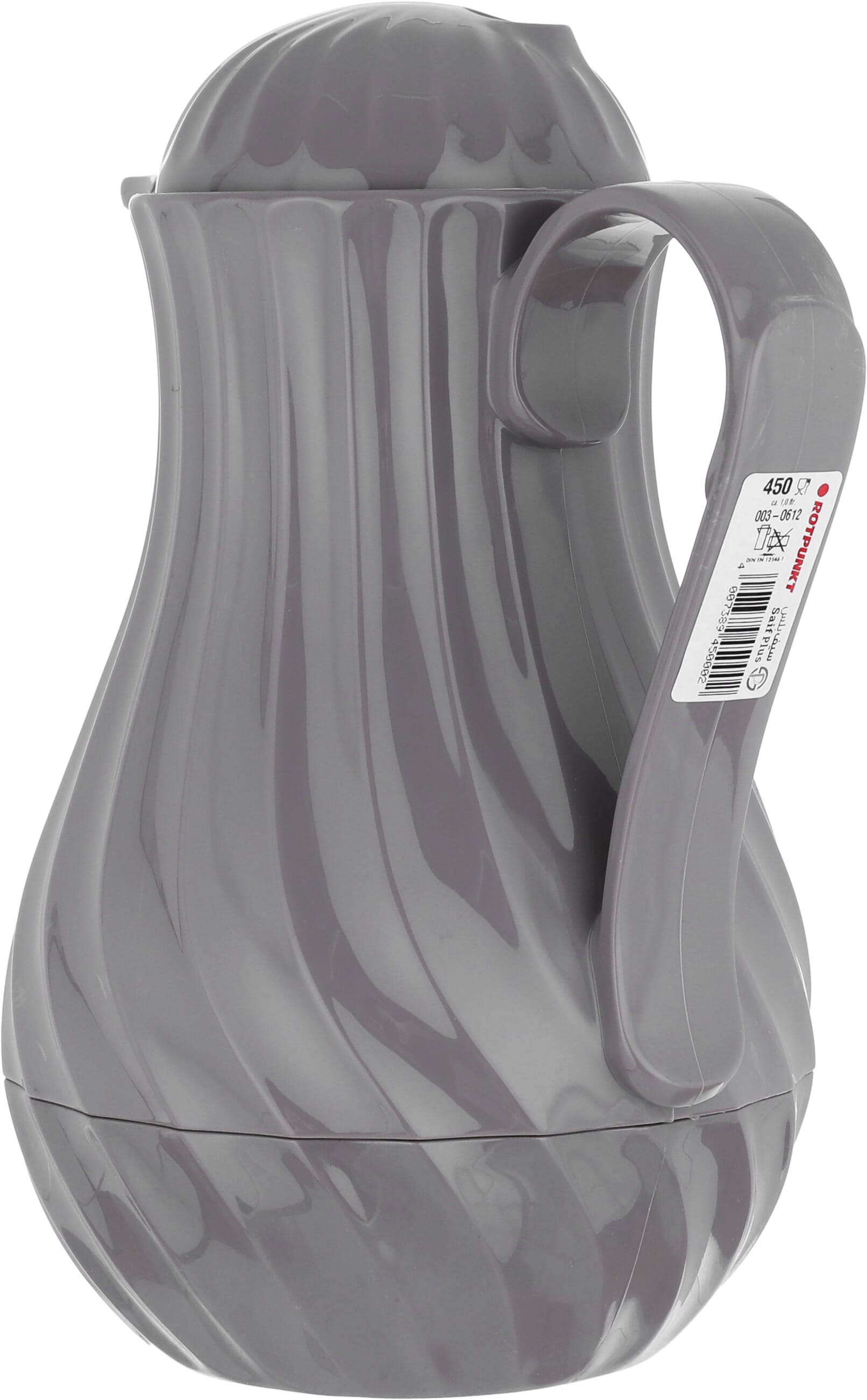 Rotpont thermos, 1 liter, glass inner container, plastic outer shell - dark grey product image 2
