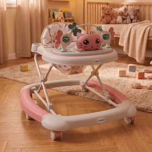 Fun Moment Baby Walker, 2 in 1, Converts to Rocker, Foldable - Multicolor product image