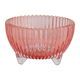 صحن تقديم زجاجي السيف غاليري، دائري عميق، قاعدة - أحمر شفاف product image 1