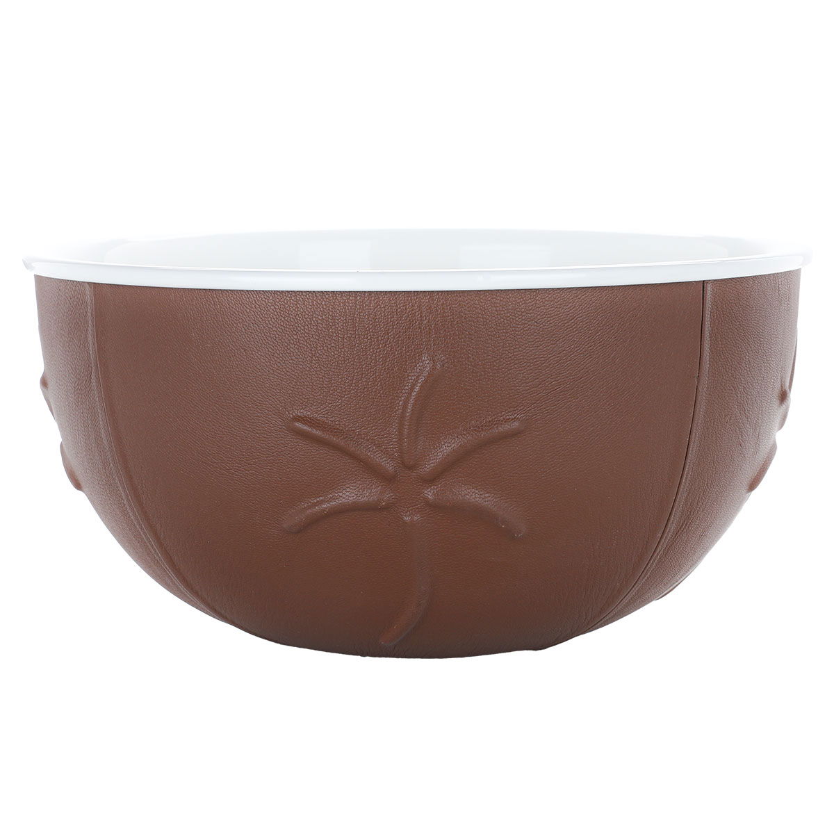 Al Saif Gallery porcelain bowl, round, with brown base, 13 x 25 x 25 cm - brown product image 1