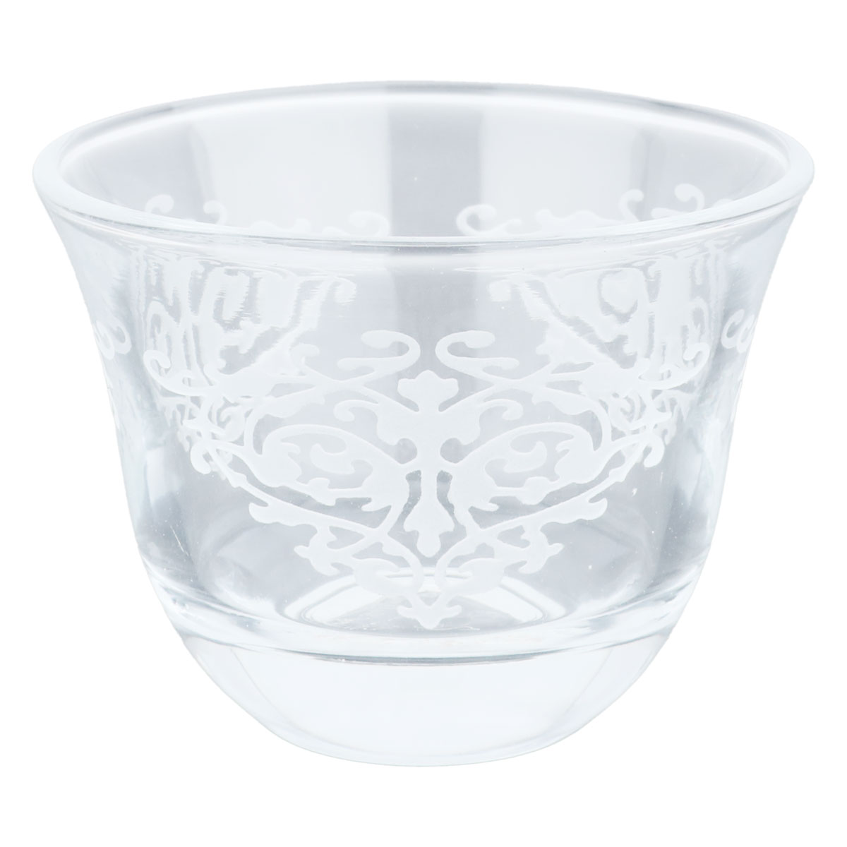 Al Saif Gallery glass Arabic coffee cups set, 6 pieces - transparent product image 2