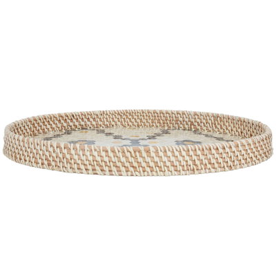 Al Saif Gallery wicker tofareya, 44 x 32 x 4 cm, oval - colored product image 1