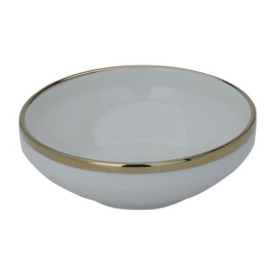طقم سفرة بورسلان السيف غاليري، 16 قطعة، دائري، خط ذهبي - أبيض product image 2