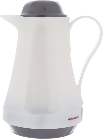 Rotpont thermos, 1 liter, glass inner container, plastic outer shell - white grey product image 2