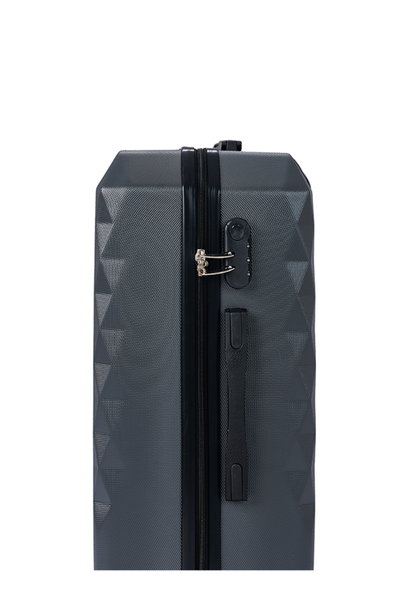 Lemra ABS Luggage Set, 3 Pieces, LMA-1532 - Dark Gray Black product image 4