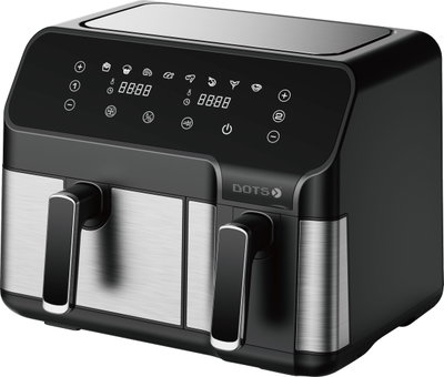 Dots Fra-D502 Double Air Fryer, 2700W, 8.3L - Silver Black product image 1
