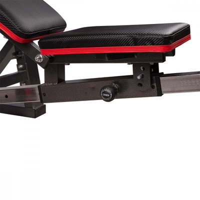 مقعد رفع اثقال متعدد الخامات هيلث كير، حتي وزن 120 كجم - اسود احمر product image 5