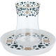 Al Saif Gallery Istikana Set With Glass Plate, 12 Pieces - White product image 2