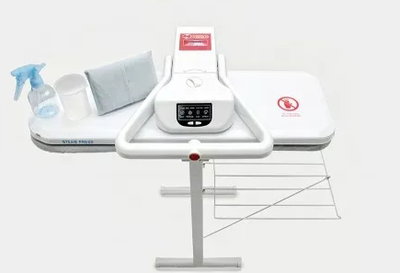 كاوية كبس بخار كي ام سي، 100 سم، 1900 واط، قاعدة حديد، KMSP11008 - ابيض product image 3