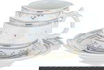 Al Saif Gallery Turkish Coffee Cups and Saucers Set, 12 Pieces - White Grey product image 2